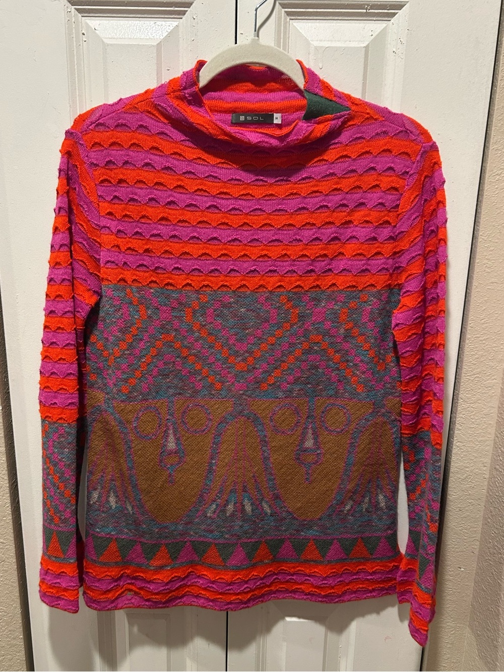 SOL Alpaca USA Aztec 100% Baby Alpaca Sweater (298$) Sweater , size M